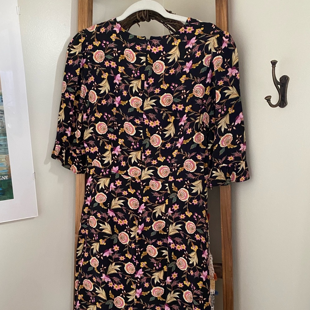 Flowered midi dress.  Worn once.